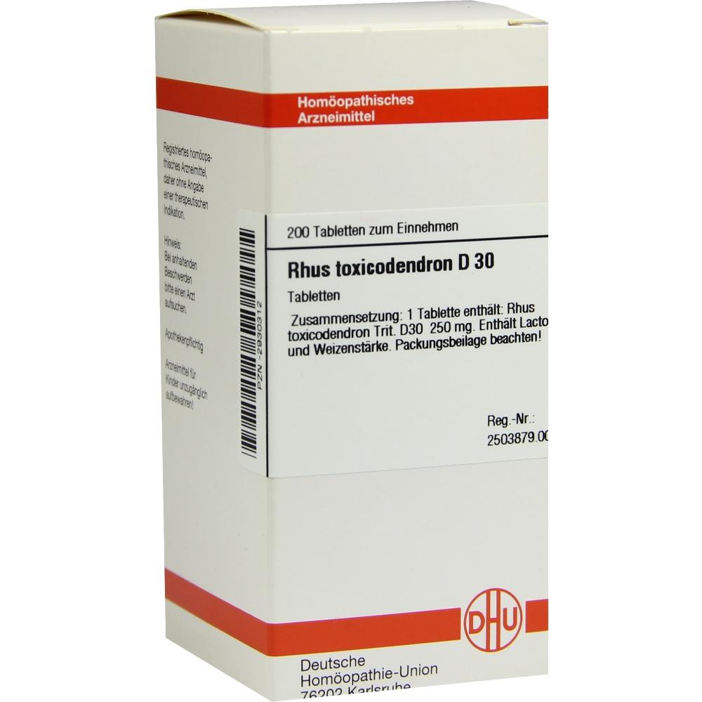 Rhus Toxicodendron D Tabletten St Ck Sanicare