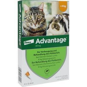 ADVANTAGE 40 mg für kl.Katzen u.kl.Zierkaninchen 4X0.4 ml Preisvergleich