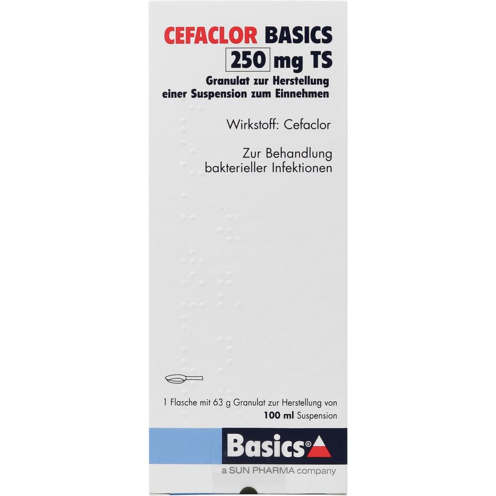 CEFACLOR BASICS 250 mg TS Gran.z.Susp.-Herstell.