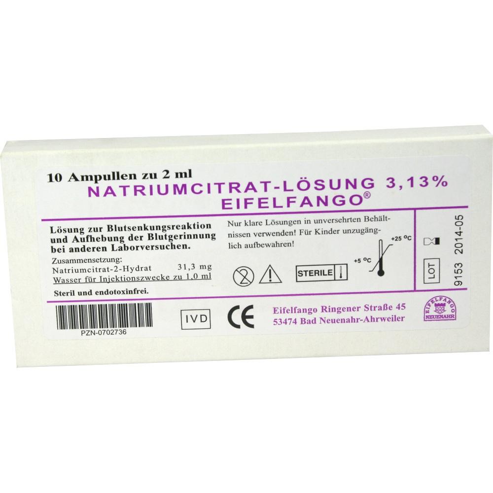 NATRIUM CITRICUM 3,13% Ampullen