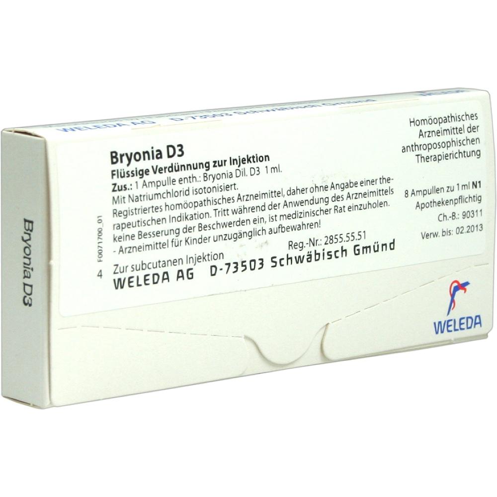 WELEDA BRYONIA D 3 Ampullen