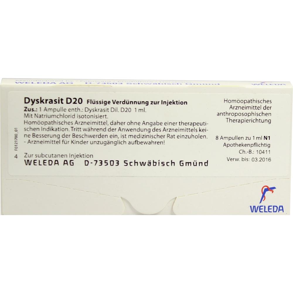 DYSKRASIT D 20 Ampullen