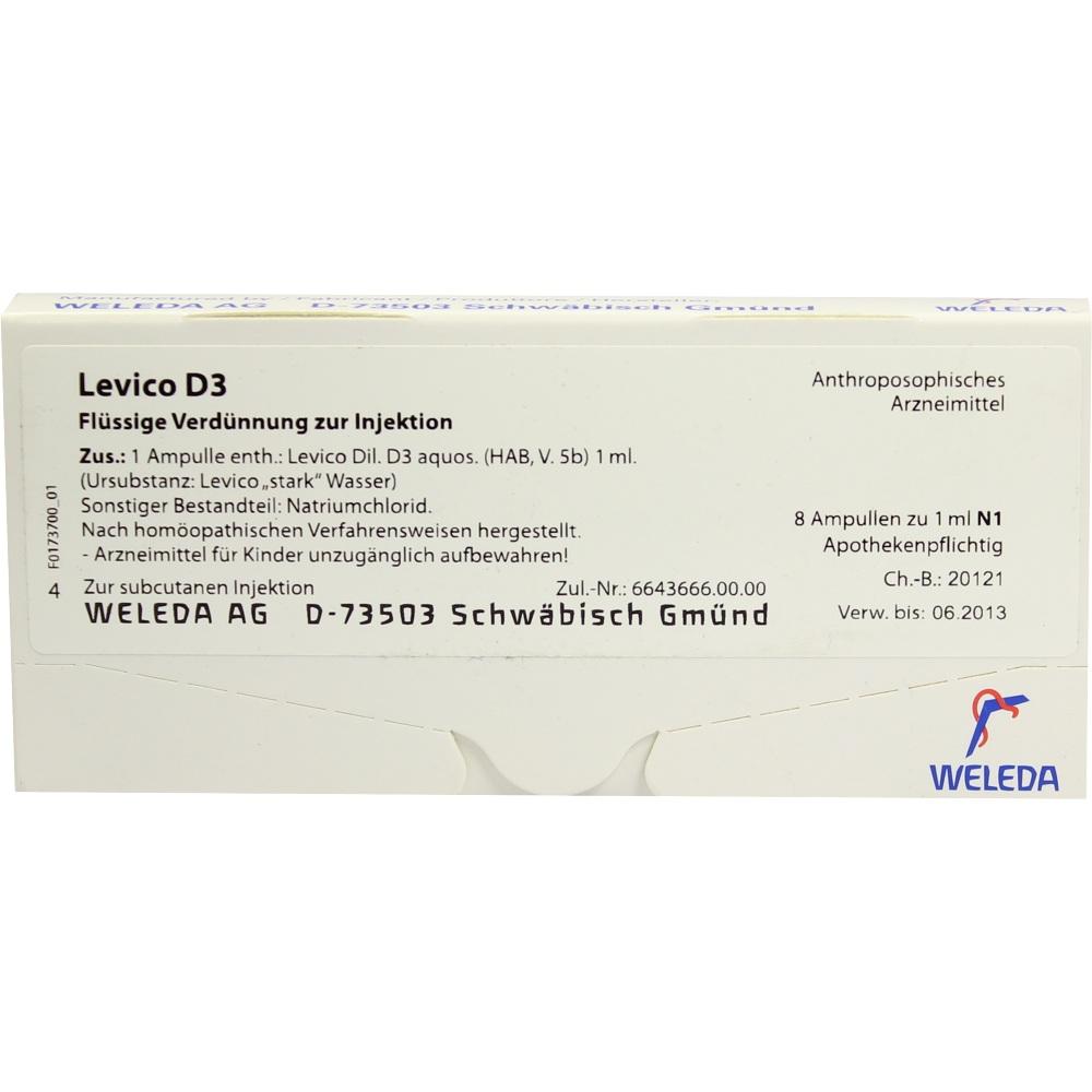 WELEDA LEVICO D 3 Ampullen