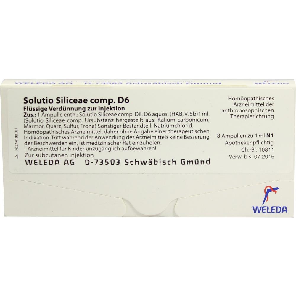 WELEDA SOLUTIO SILICEAE comp.D 6 Ampullen