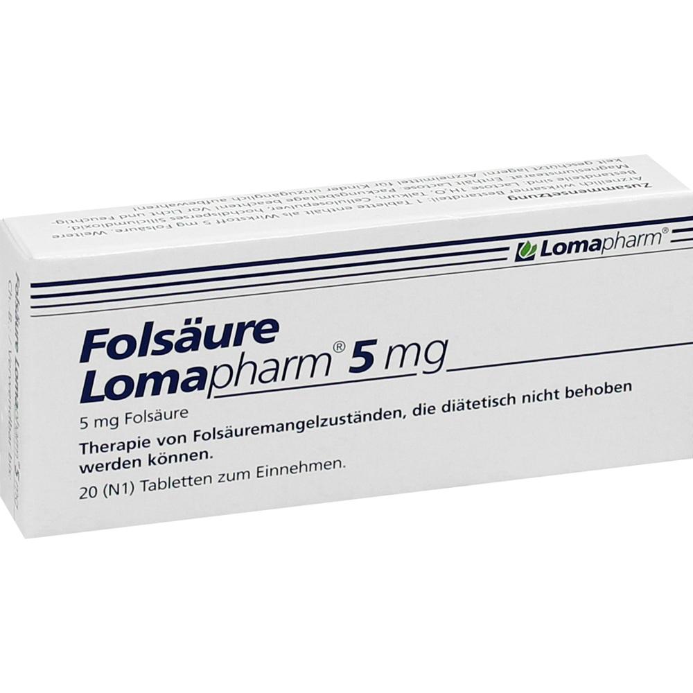 FOLSÄURE LOMAPHARM 5 mg Tabletten