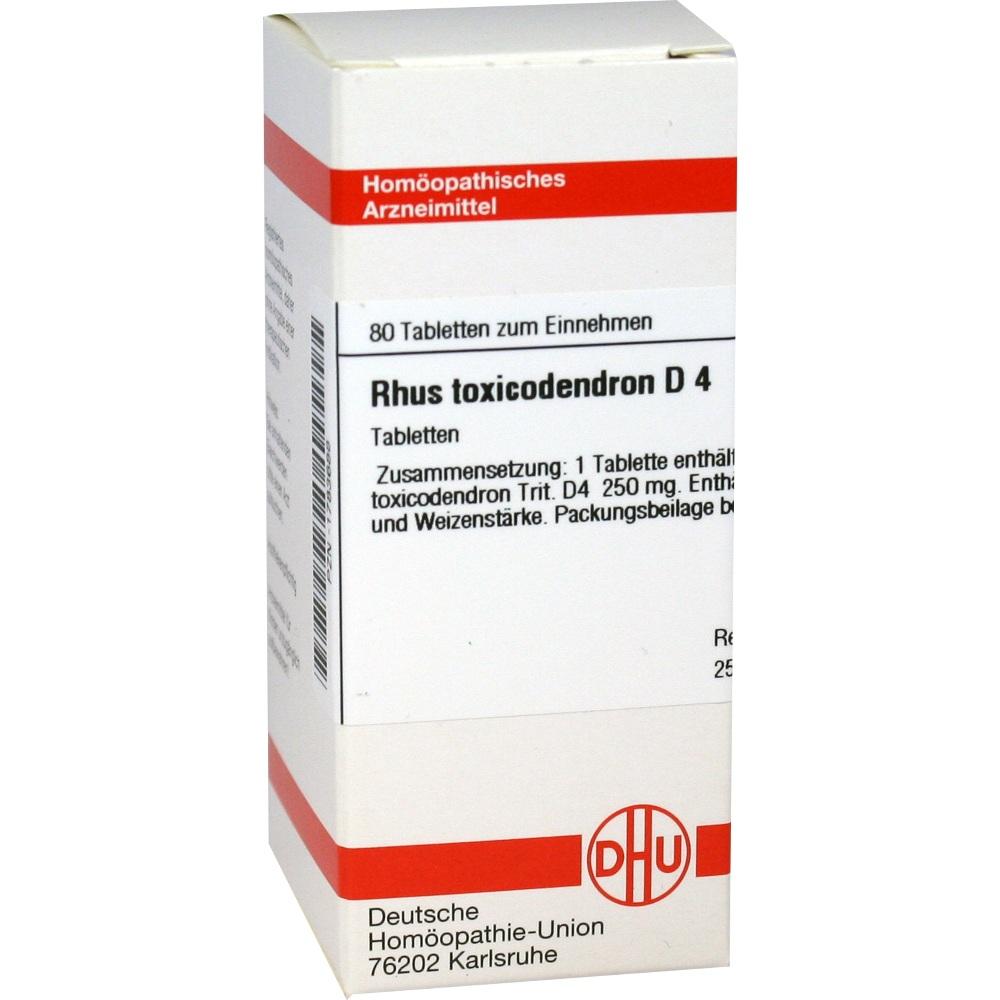 RHUS TOXICODENDRON D 4 Tabletten