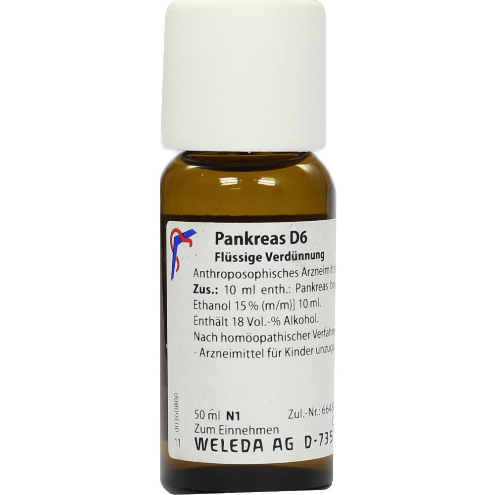 WELEDA PANKREAS D 6 Dilution