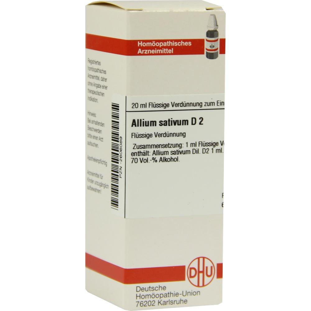 ALLIUM SATIVUM D 2 Dilution