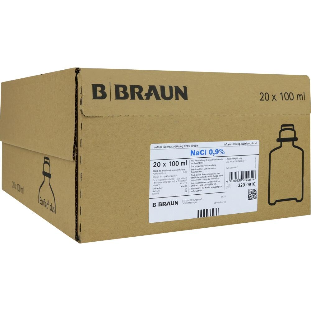 ISOTONE Kochsalz-Lösung 0,9% Braun Ecoflac Plus