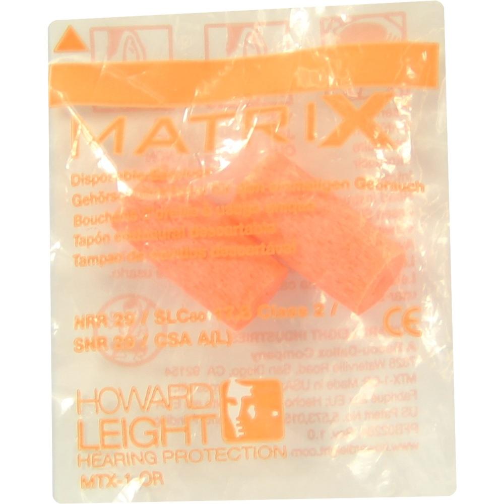HOWARD Leight Matrix orange Gehörschutzstöpsel