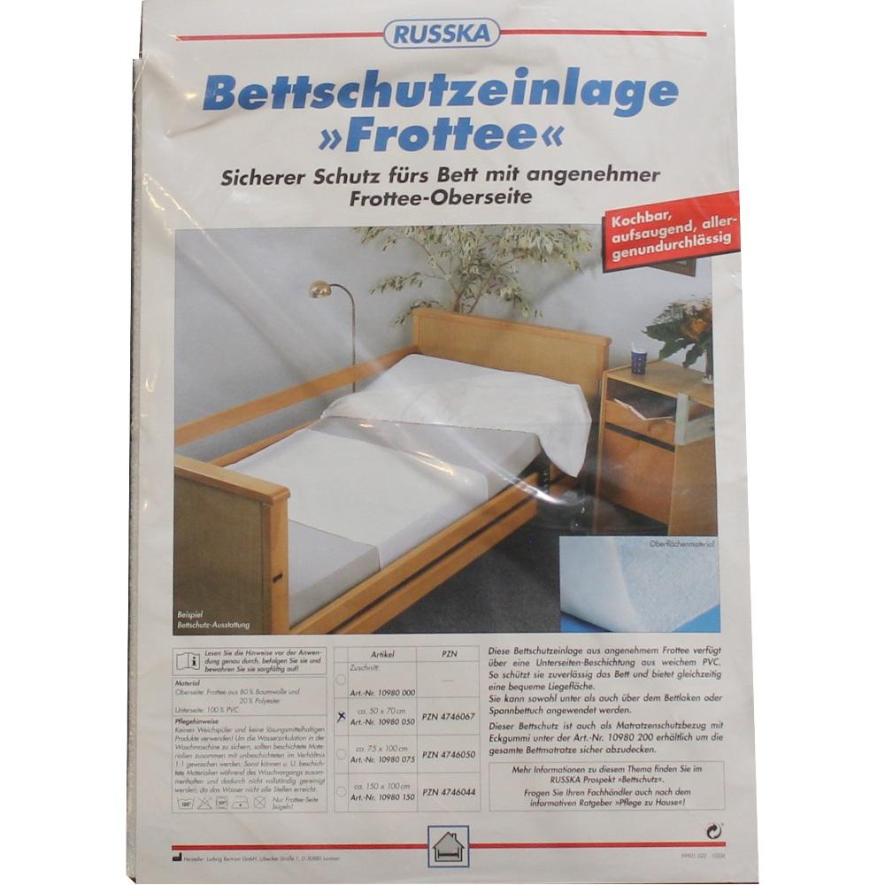 BETTSCHUTZEINLAGE Frottee 50x70 cm