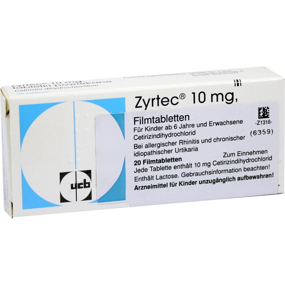 ZYRTEC 10 mg Filmtabletten