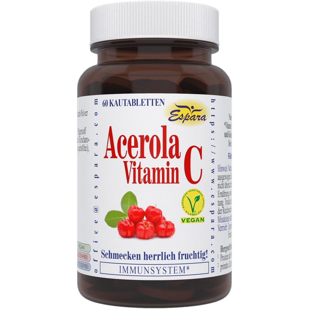 ACEROLA VITAMIN C Kautabletten 60 Stück Sanicare 05463029