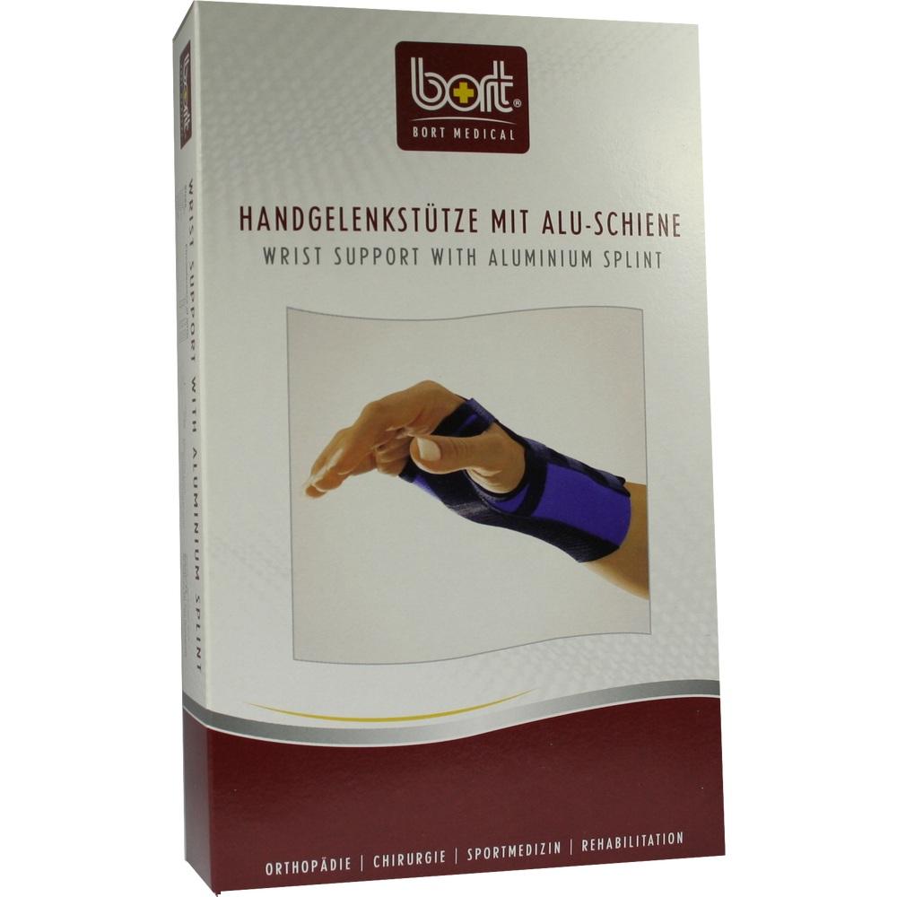 BORT Handgelenkstütze m.Alusch.rec.x-small schw.