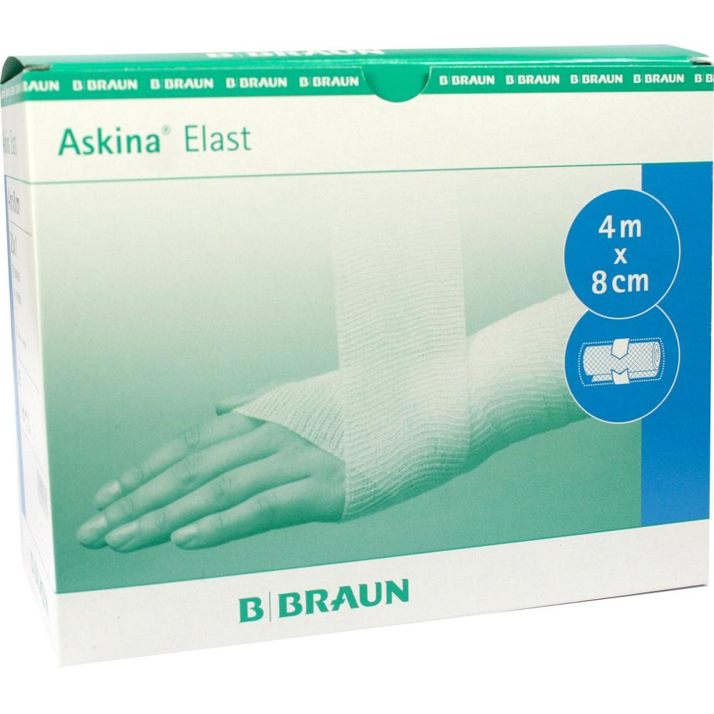 ASKINA Elast Binde 8 cmx4 m cellophaniert