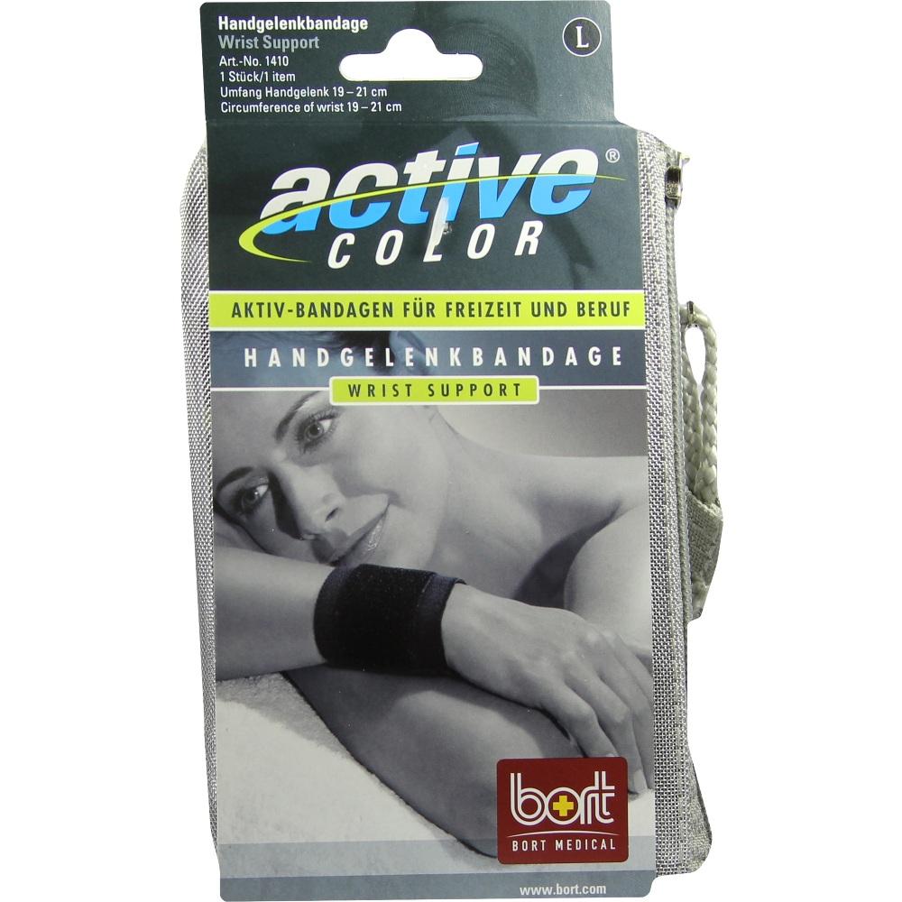 BORT ActiveColor Handgelenkbandage large schwarz