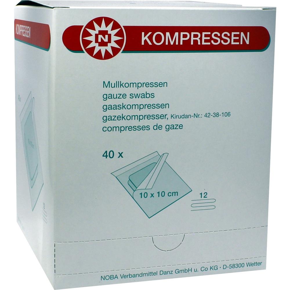 MULLKOMPRESSEN 10x10 cm steril 12fach