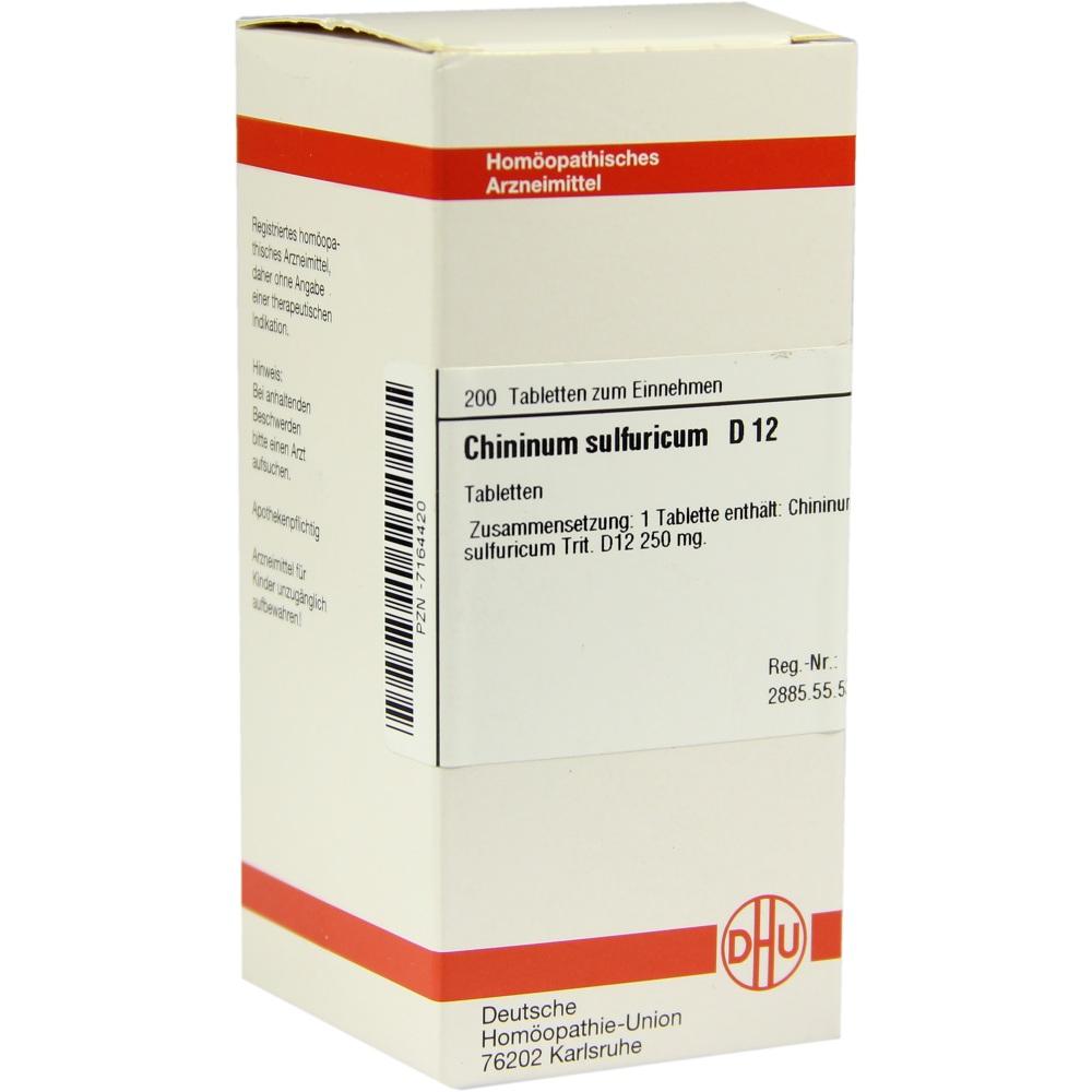 CHININUM SULFURICUM D 12 Tabletten 200 Stück Aliva 07164420