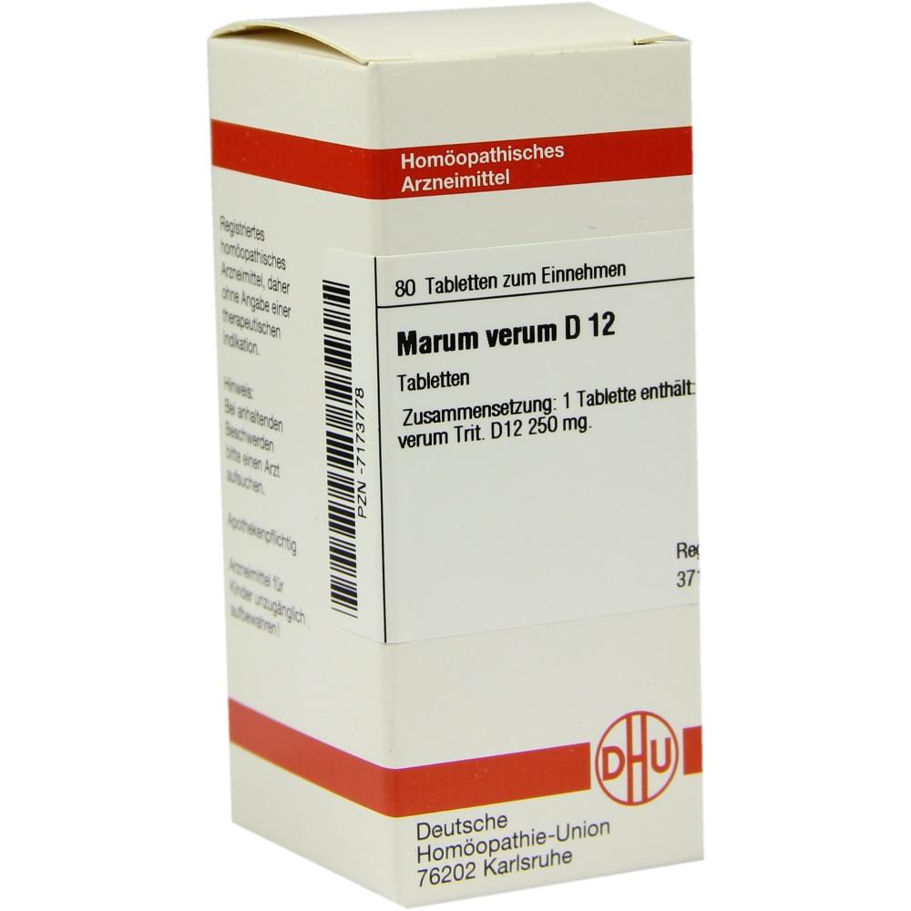 Marum Verum D 12 Tabletten 80 Stück 