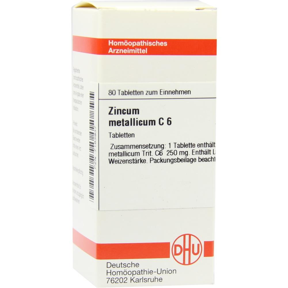 ZINCUM METALLICUM C 6 Tabletten