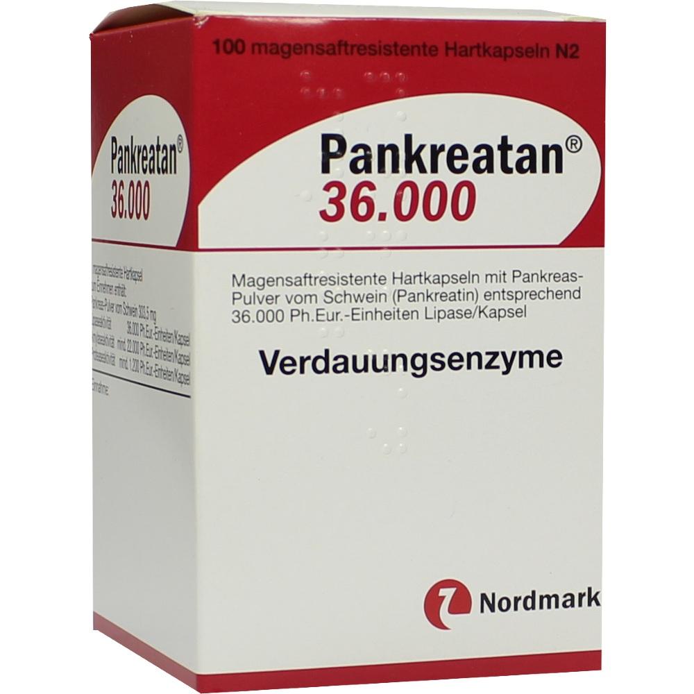 PANKREATAN 36.000 magensaftresistente Hartkapseln