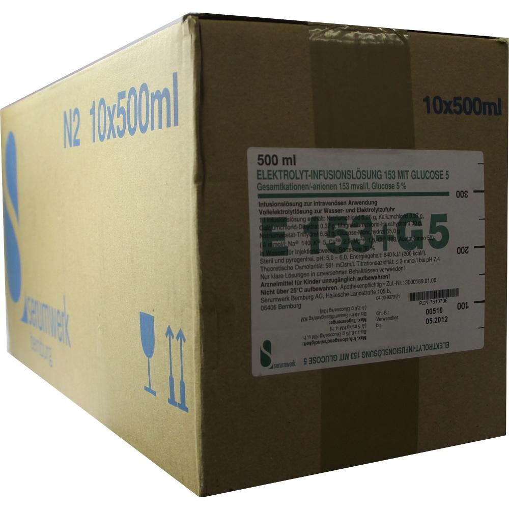 ELEKTROLYT Inf.-Lsg. 153 m.Glucose 5