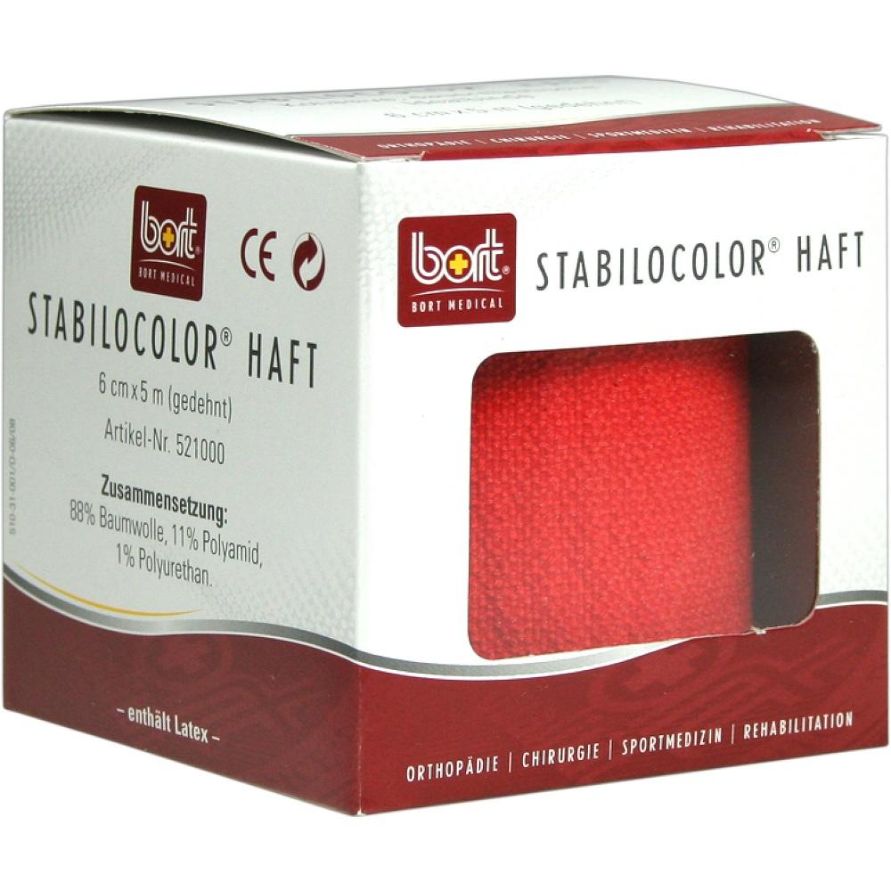 BORT StabiloColor haft Binde 6cm rot