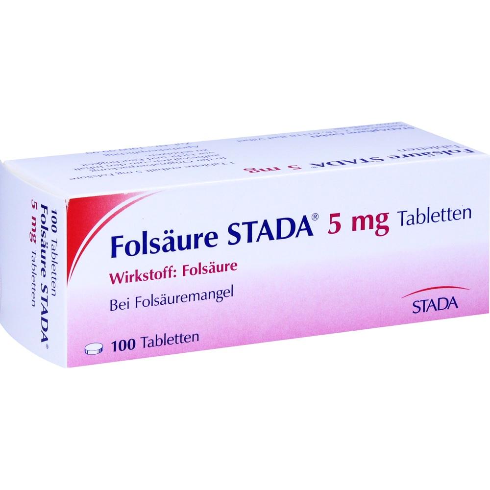 FolsÃ¤ure Stada 5 mg Tabletten