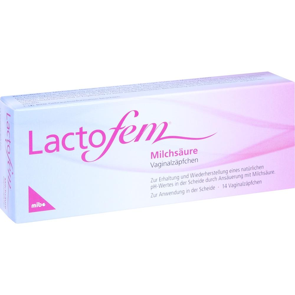 Lactofem MilchsÃ¤ure VaginalzÃ¤pfchen