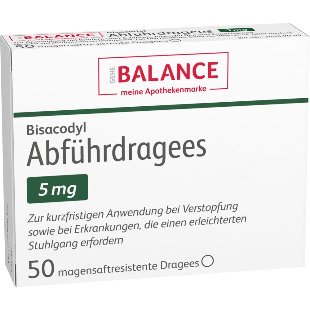 Bisacodyl Abführdragees 5 Mg Balance