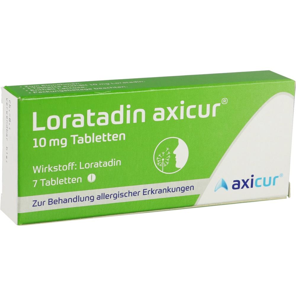 LORATADIN axicur 10 mg Tabletten