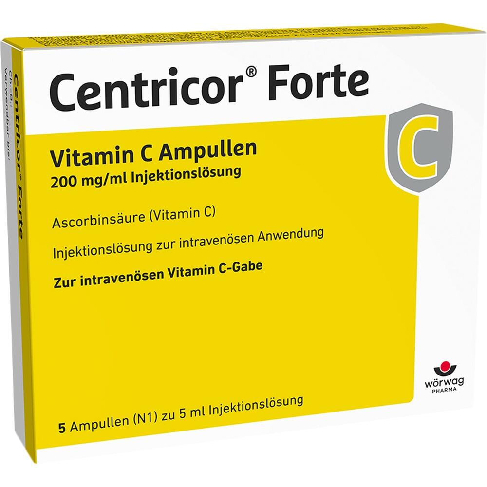 CENTRICOR Forte Vitamin C Amp. 200 mg/ml Inj.-Lsg.