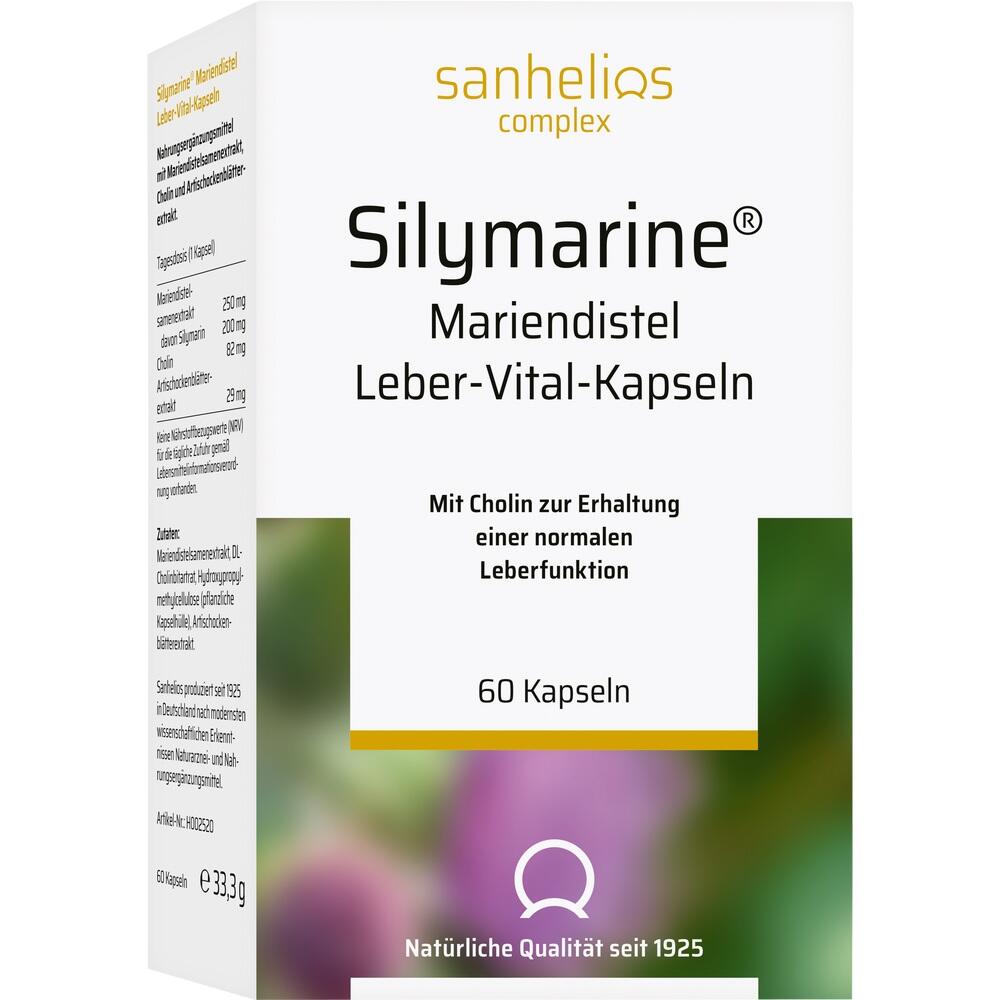 sanhelios Silymarine Mariendistel Leber-Vital-Kapseln