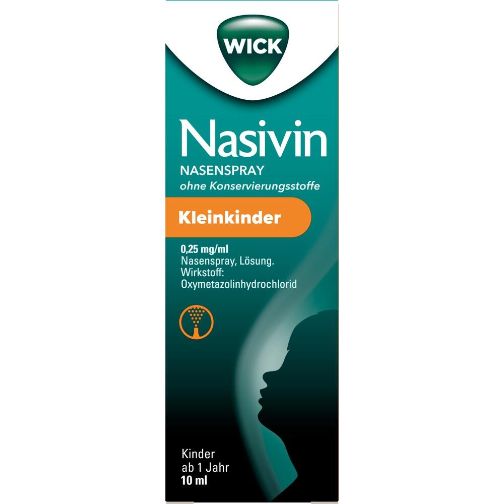 WICK Nasivin Nasenspray oK Kleinkinder 0,25 mg/ml