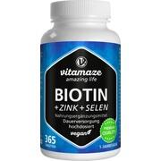 BIOTIN 10 mg hochdosiert+Zink+Selen Tabletten