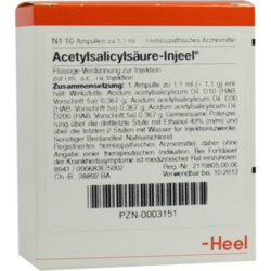 Verpackungsbild(Packshot) von ACETYLSALICYLSÄURE Injeel Ampullen