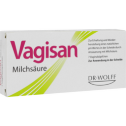 Verpackungsbild (Packshot) von VAGISAN Milchsäure Vaginalzäpfchen