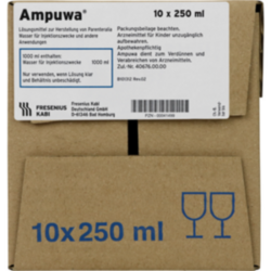 Verpackungsbild (Packshot) von AMPUWA Glasflasche Injektions-/Infusionslösung