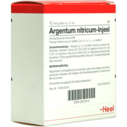 Verpackungsbild(Packshot) von ARGENTUM NITRICUM INJEEL Ampullen