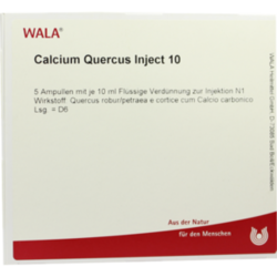 Verpackungsbild (Packshot) von CALCIUM QUERCUS Inject 10 Ampullen