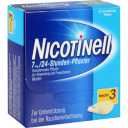 Verpackungsbild (Packshot) von NICOTINELL 7 mg/24-Stunden-Pflaster 17,5mg