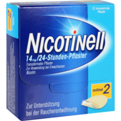 Verpackungsbild (Packshot) von NICOTINELL 14 mg/24-Stunden-Pflaster 35mg