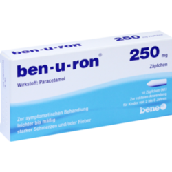 Verpackungsbild (Packshot) von BEN-U-RON 250 mg Suppositorien