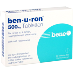 Verpackungsbild (Packshot) von BEN-U-RON 500 mg Tabletten