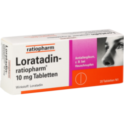 Verpackungsbild (Packshot) von LORATADIN-ratiopharm 10 mg Tabletten