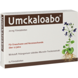 Verpackungsbild (Packshot) von UMCKALOABO 20 mg Filmtabletten