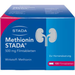 Verpackungsbild (Packshot) von METHIONIN STADA 500 mg Filmtabletten