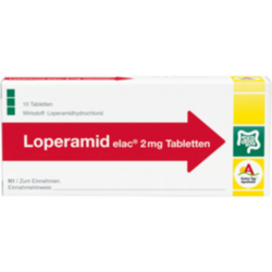 Verpackungsbild (Packshot) von LOPERAMID elac 2 mg Tabletten