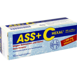 Verpackungsbild(Packshot) von ASS + C HEXAL gegen Schmerzen u.Fieber Brausetabl.