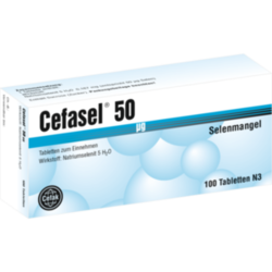 Verpackungsbild(Packshot) von CEFASEL 50 μg Tabletten